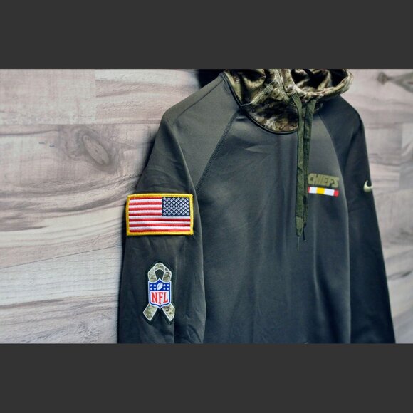 Nike 2017 Salute To Service Hoodie Sweatshirt NFL Kansas City KC Chiefs
